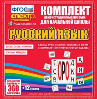 Динамические раздаточные пособия. Русский язык (комплект демонстрационных материалов). Касса букв, слогов, звуковых схем с набором интерактивных таблиц. - fgospostavki.ru - Тольятти