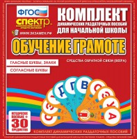 Динамические раздаточные пособия. Обучение грамоте (веера). Гласные буквы, знаки, согласные буквы. - fgospostavki.ru - Тольятти