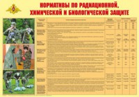 Плакат "Нормативы по радиационной, химической и биологической защите" - fgospostavki.ru - Тольятти