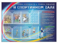 Стенд-уголок "Техника безопасности и правила поведения в спортивном зале" - fgospostavki.ru - Тольятти
