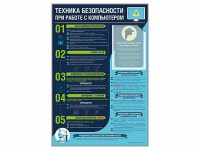 Стенд-уголок "Техника безопасности при работе на компьютере в общеобразовательных учреждениях" - fgospostavki.ru - Тольятти