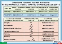 Таблица. Сравнение понятий изомер и гомолог. Функциональные группы классов органических веществ. - fgospostavki.ru - Тольятти