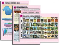 Комплект таблиц по географии "Природа материков и океанов" раздаточные (цветные, ламинированные, А4, 12 штук) - fgospostavki.ru - Тольятти