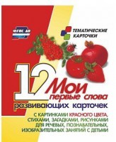 Тематические карточки "Мои первые слова" (красный цвет) - fgospostavki.ru - Тольятти