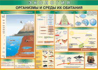 Таблица "Организмы и среды их обитания" (100х140 сантиметров, винил) - fgospostavki.ru - Тольятти
