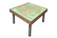 Столик на ножках для рисования песком "Радуга" с подсветкой RGB - fgospostavki.ru - Тольятти