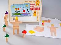 Игровой набор Фребеля "Конструктор деревянный без соединений-3" (Серия "Эксперимент") - fgospostavki.ru - Тольятти