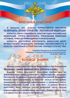 Таблица "Военная присяга. Боевое знамя" (100х140 сантиметров, винил) - fgospostavki.ru - Тольятти