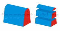 Сборный барьер - 2 эконом (3 элемента) - fgospostavki.ru - Тольятти