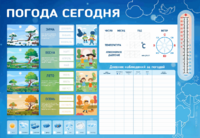 Стенд-уголок маркерный "Погода сегодня" - fgospostavki.ru - Тольятти