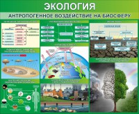Стенд "Экология. Антропогенное воздействие на биосферу" - fgospostavki.ru - Тольятти