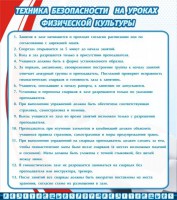 Стенд "Техника безопасности на уроках физкультуры" - fgospostavki.ru - Тольятти