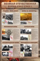 Стенд "Великая отечественная война (битвы)" - fgospostavki.ru - Тольятти