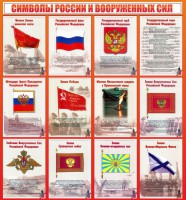 Стенд "Символы России и вооруженных сил" - fgospostavki.ru - Тольятти