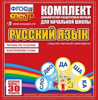 Динамические раздаточные пособия. Русский язык (веера). Читаем по слогам (слоги из двух букв). Конструируем слова (слоги из двух и трех букв). - fgospostavki.ru - Тольятти