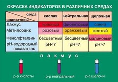 Таблица. Окраска индикаторов в различных средах. - fgospostavki.ru - Тольятти