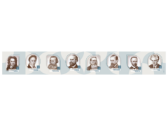 Стенд-лента "Выдающиеся ученые-историки" - fgospostavki.ru - Тольятти