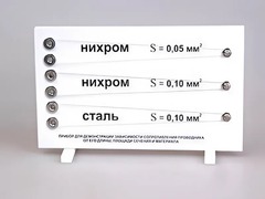 Прибор для демонстрации зависимости сопротивления проводника от его длины, сечения и материала - fgospostavki.ru - Тольятти