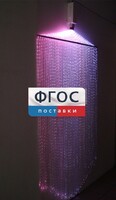 Фибероптическая занавесь (150 волокон) с интерактивным источником света - fgospostavki.ru - Тольятти