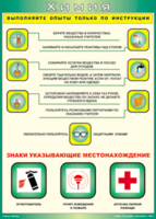 Таблица "Выполняйте опыты только по инструкции" (100х140 сантиметров, винил) - fgospostavki.ru - Тольятти