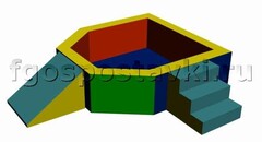Сухой бассейн "Крепость" 1,5х1,2 метра - fgospostavki.ru - Тольятти