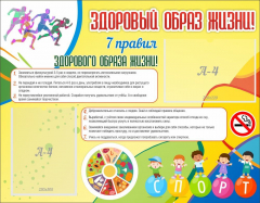 Стенд "Здоровый образ жизни" - fgospostavki.ru - Тольятти