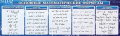 Стенд "Основные математические формулы" - fgospostavki.ru - Тольятти