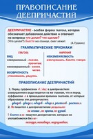 Стенд "Правописание деепричастий" - fgospostavki.ru - Тольятти