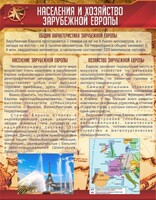 Стенд "Населения и хозяйство Зарубежной Европы" - fgospostavki.ru - Тольятти