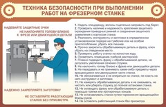 Стенд "Техника безопасности при выполнении работ на фрезерном станке" - fgospostavki.ru - Тольятти