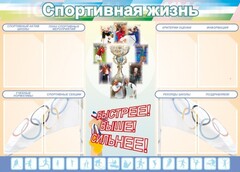 Стенд "Спортивная жизнь" Вариант 2 - fgospostavki.ru - Тольятти