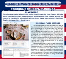 Стенд "Столовые приборы и посуда" - fgospostavki.ru - Тольятти