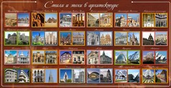 Стенд "Стили и эпохи в архитектуре" - fgospostavki.ru - Тольятти