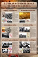 Стенд "Великая отечественная война (битвы)" - fgospostavki.ru - Тольятти