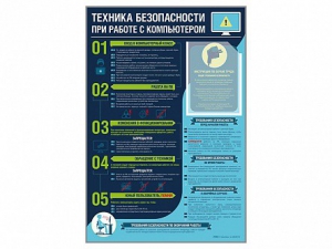 Стенд-уголок "Техника безопасности при работе на компьютере в общеобразовательных учреждениях" - fgospostavki.ru - Тольятти