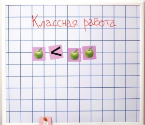 Магнитно-маркерная доска "Клетка" (86 см х 75 см) - fgospostavki.ru - Тольятти