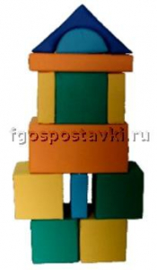 Мягкий модуль-конструктор "Городок" (12 элементов) - fgospostavki.ru - Тольятти