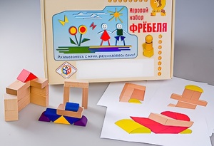 Игровой набор Фребеля "Конструктор деревянный без соединений-2" (Серия "Эксперимент") - fgospostavki.ru - Тольятти