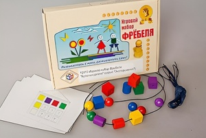 Игровой набор Фребеля "Бусы-шнуровка" (серия "Эксперимент") - fgospostavki.ru - Тольятти
