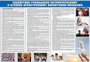 Стенд "Содействие гражданско-патриотическому и духовно-нравственному воспитанию молодежи" - fgospostavki.ru - Тольятти