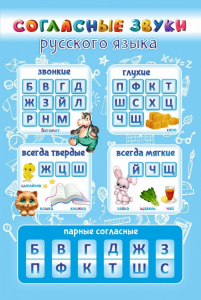 Стенд "Согласные русского языка" - fgospostavki.ru - Тольятти