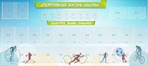Стенд "Спортивная жизнь школы" - fgospostavki.ru - Тольятти