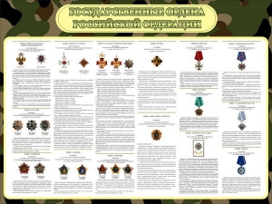 Стенд "Государственные ордена РФ" - fgospostavki.ru - Тольятти