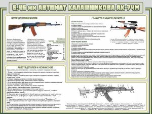 Стенд "Автомат Калашникова" - fgospostavki.ru - Тольятти