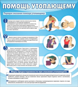Стенд "Помощь утопающему" - fgospostavki.ru - Тольятти
