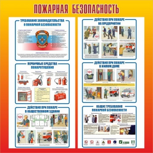 Стенд "Пожарная безопасность" Вариант 4 - fgospostavki.ru - Тольятти