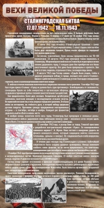 Стенд "Сталинградская битва" - fgospostavki.ru - Тольятти