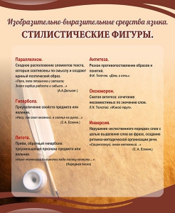 Стенд "Стилистические фигуры" Вариант 2 - fgospostavki.ru - Тольятти