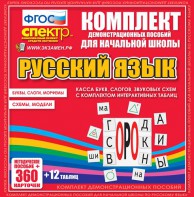 Динамические раздаточные пособия. Русский язык (комплект демонстрационных материалов). Касса букв, слогов, звуковых схем с набором интерактивных таблиц. - fgospostavki.ru - Тольятти