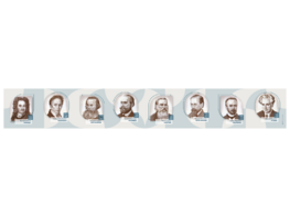 Стенд-лента "Выдающиеся ученые-историки" - fgospostavki.ru - Тольятти